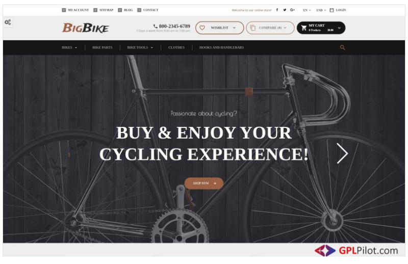 BigBike - Bike Shop Responsive PrestaShop Theme