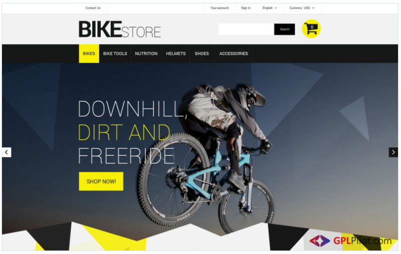 Bike Store PrestaShop Theme