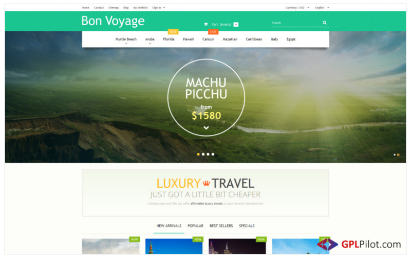 Bon Voyage PrestaShop Theme