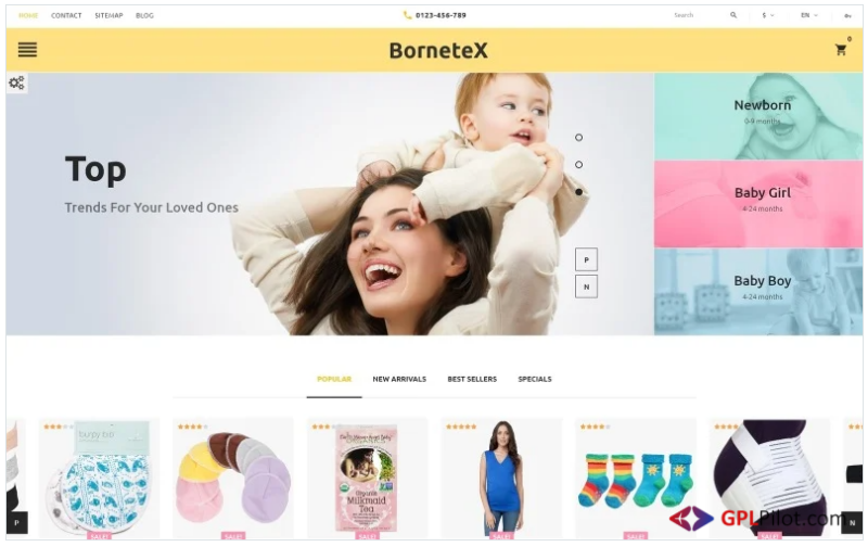 BorneteX - Maternity Store PrestaShop Theme