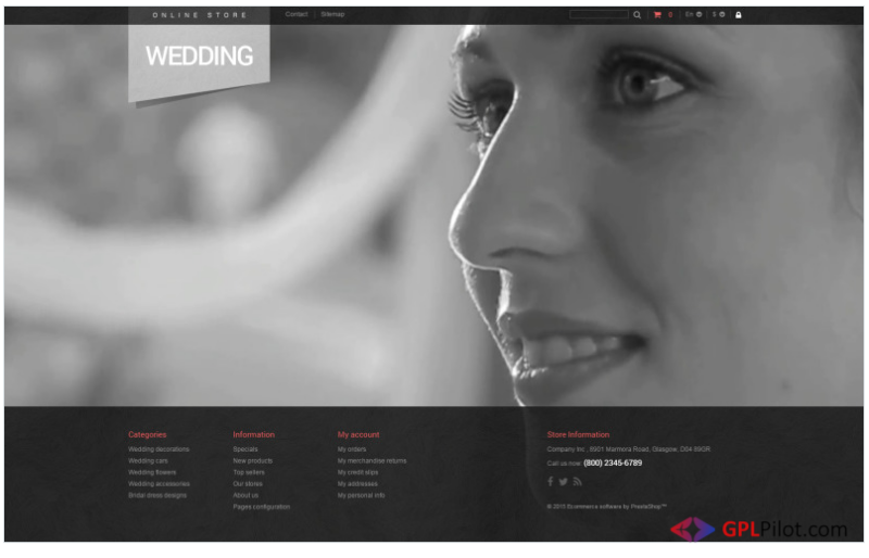 Bridal Shop PrestaShop Theme