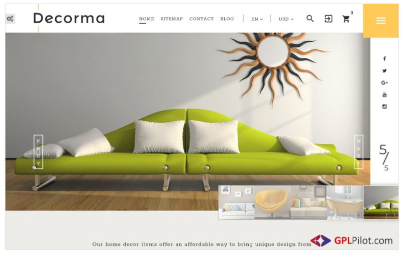 Decorma - Interior Design PrestaShop Theme