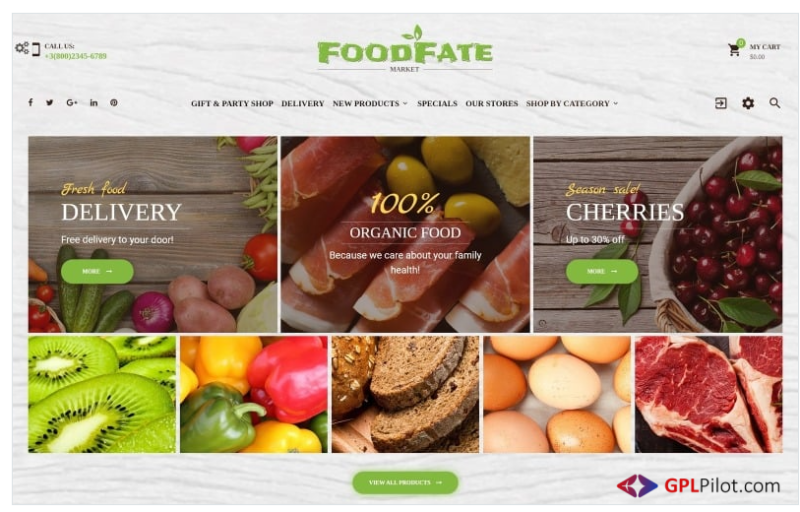 FoodFate - Food Store PrestaShop Theme