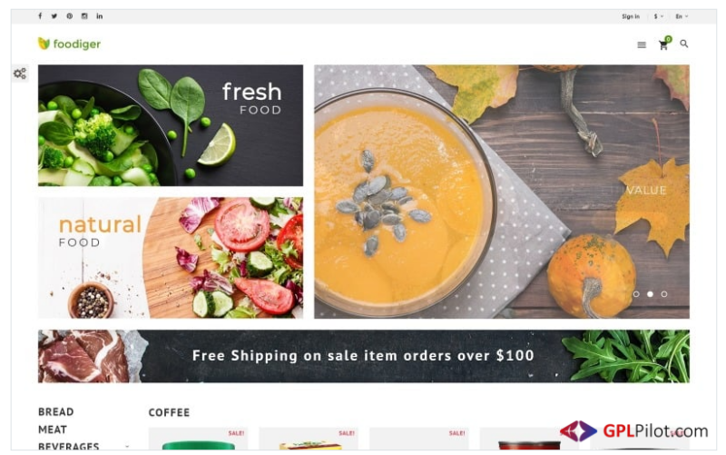 Foodie PrestaShop Theme