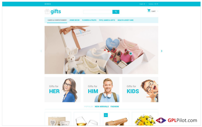 Gifts PrestaShop Theme