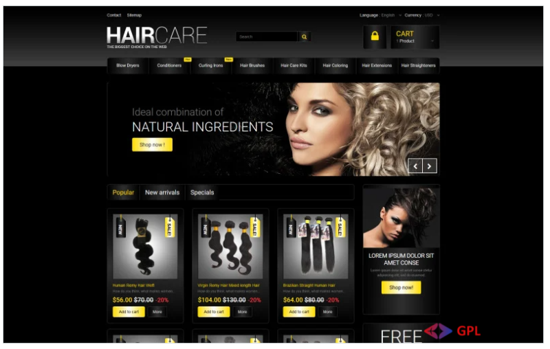 Hair Studio PrestaShop Theme