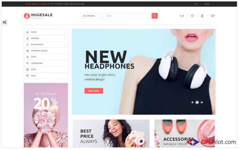 Hugesale - All Purpose Store PrestaShop Theme