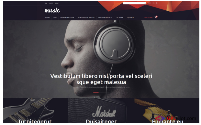 Music Store PrestaShop Theme