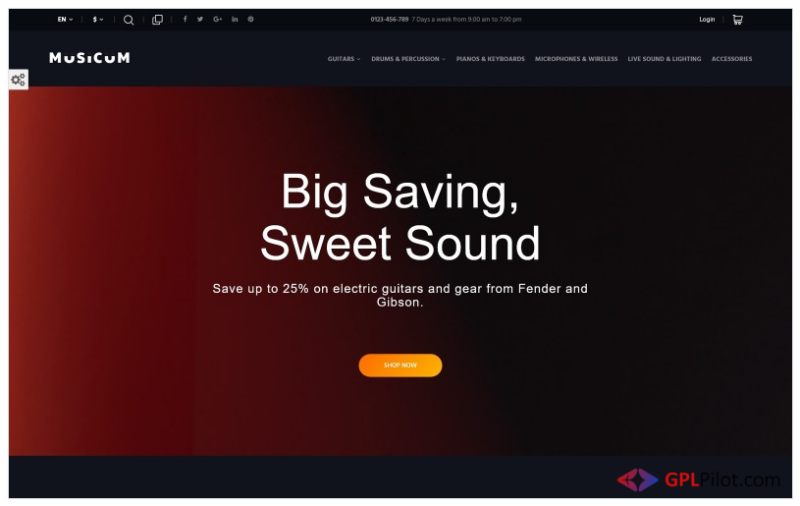 Musicum PrestaShop Theme