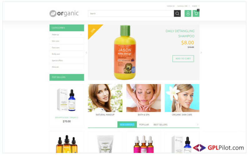 Organic PrestaShop Theme