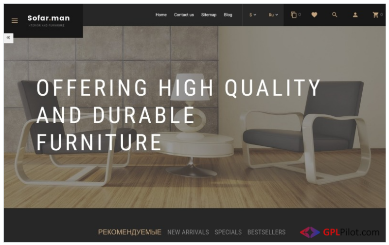 Sofarman - Interior Design Furniture Template PrestaShop Theme