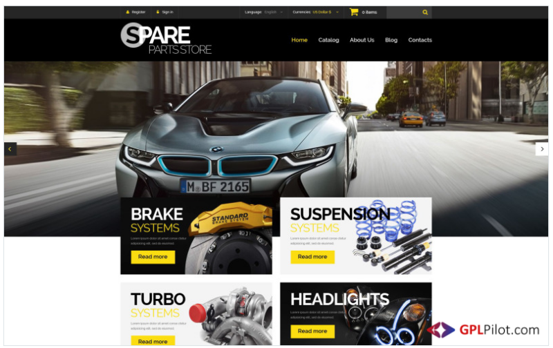 Spare Parts Store PrestaShop Theme