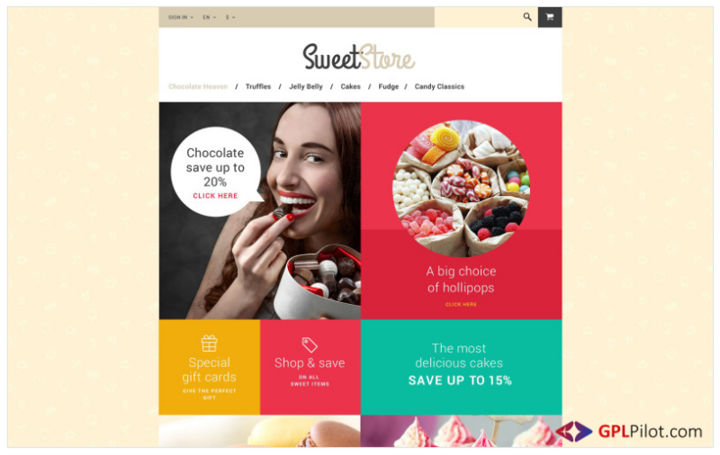 Sweetie PrestaShop Theme