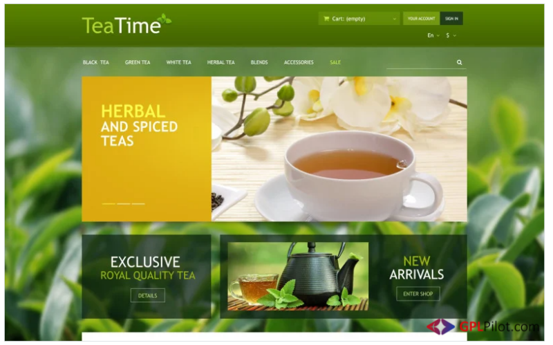 Tea Store PrestaShop Theme