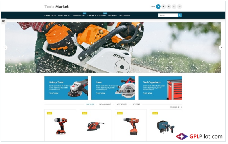 Tools Market PrestaShop Theme