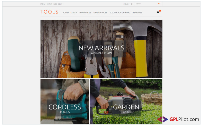 Tools PrestaShop Theme