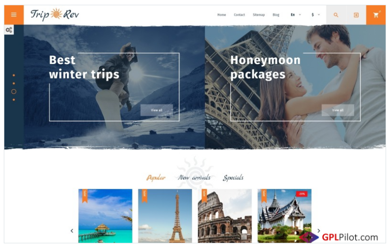 TripRev - Travel Responsive PrestaShop Theme