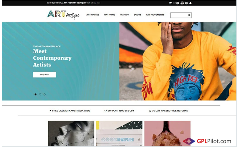 ARTboutique - Art Gallery Store MotoCMS Ecommerce Template