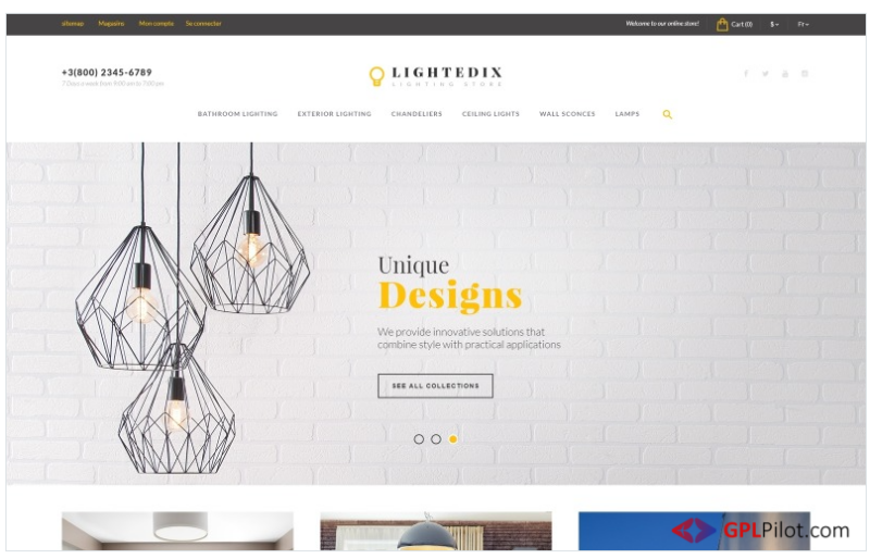 Lightedix - Lighting Store PrestaShop Theme