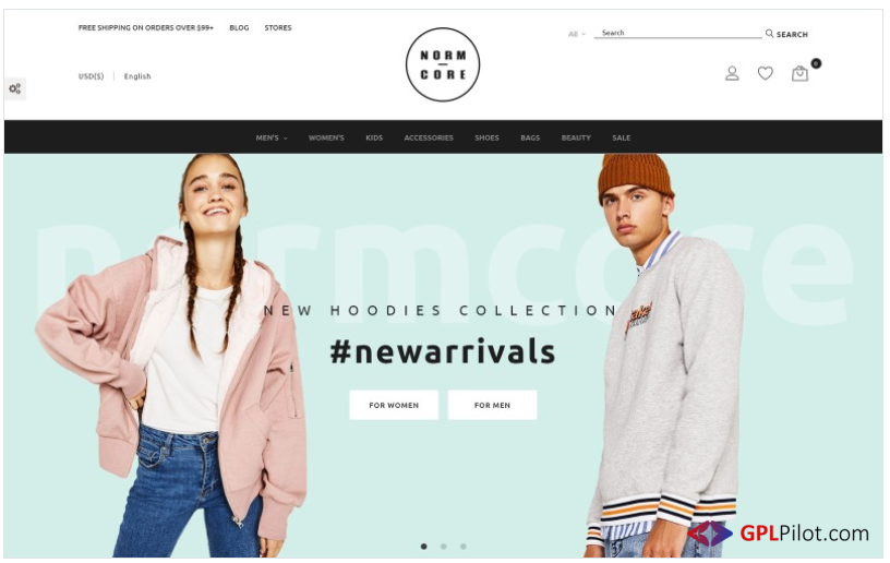 Normcore - Apparel Store PrestaShop Theme 1 Normcore - Apparel Store PrestaShop Theme