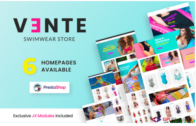 Vente - Swimwear Store Clean Bootstrap Ecommerce PrestaShop Theme