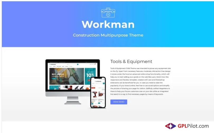Workman - Construction Multipurpose PrestaShop Theme 1 Workman - Construction Multipurpose PrestaShop Theme
