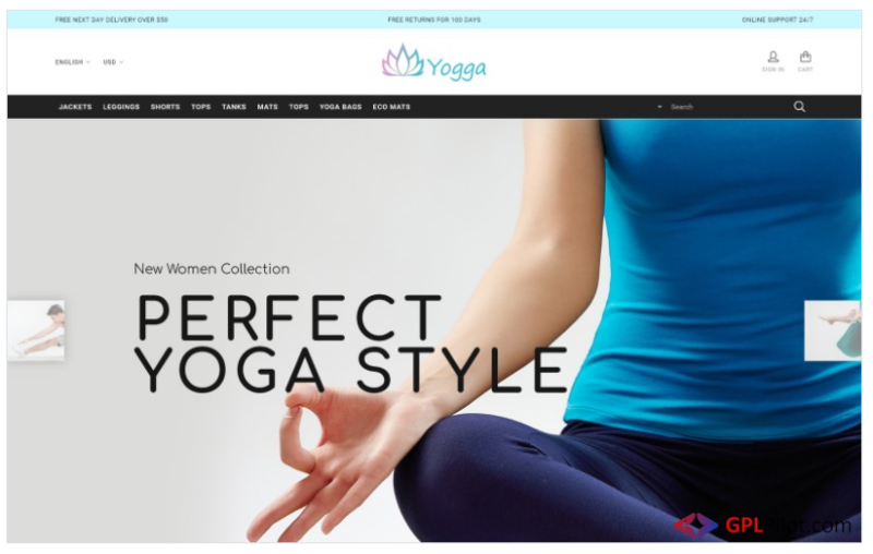 Yogga - Sports Shop PrestaShop Theme