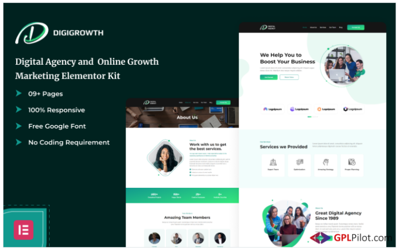 Digigrowth - Digital Agency and Online Growth Marketing Elementor Kit