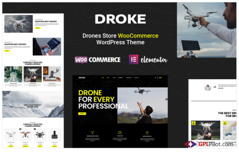 Droke Single Product, Drone and Camera WooCommerce Theme