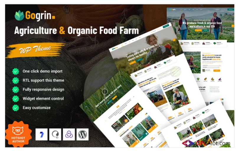 Gogrin - Agriculture and Organic Food WordPress Theme