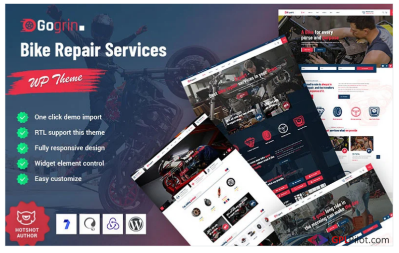 Gogrin - Bike Repair Service WordPress Theme