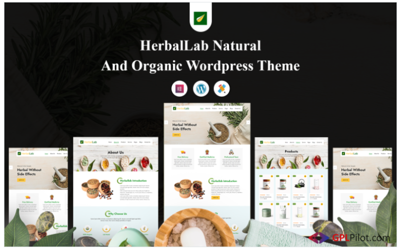 HerbalLab Natural and Organic Wordpress Theme