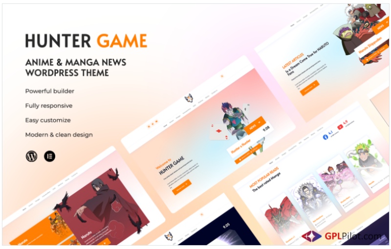 Hunter Game - Anime & manga News WordPress Theme