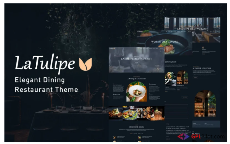 LaTulipe - Tasty Dining Restaurant WordPress Theme