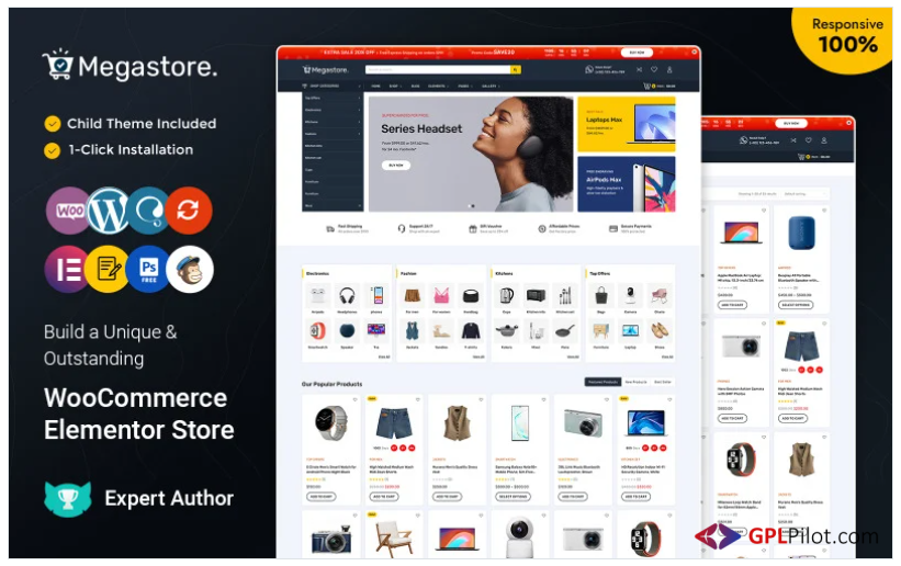Megastore - Multipurpose Elementor WooCommerce Responsive Theme 1 Megastore - Multipurpose Elementor WooCommerce Responsive Theme