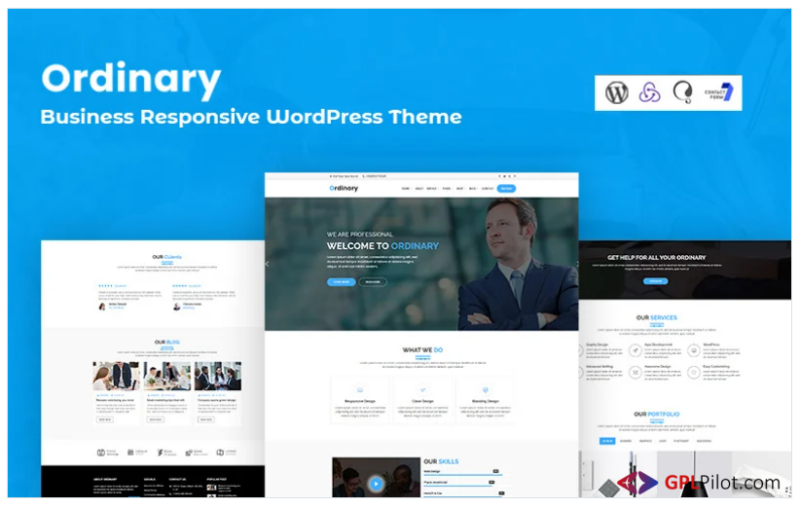 Ordinary - Business Responsive WordPress Theme