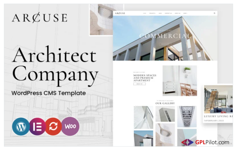 Arcuse - Real Estate and Architecture WordPress Theme