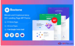 Bostone - Bitcoin & Cryptocurrency ICO Landing Page WordPress Theme