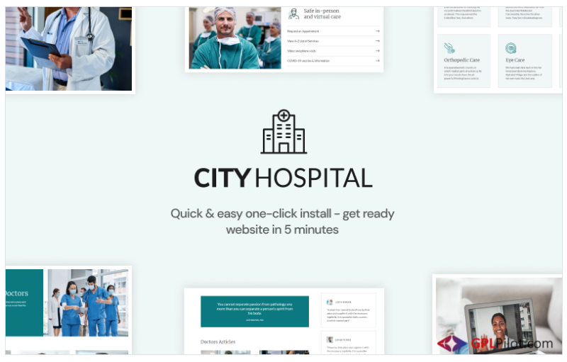 City Hospital - Health & Medical Elementor WordPress Theme