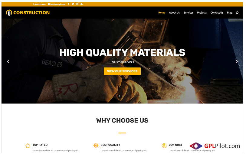 Contek - Construction Plan WordPress Theme 1 Contek - Construction Plan WordPress Theme