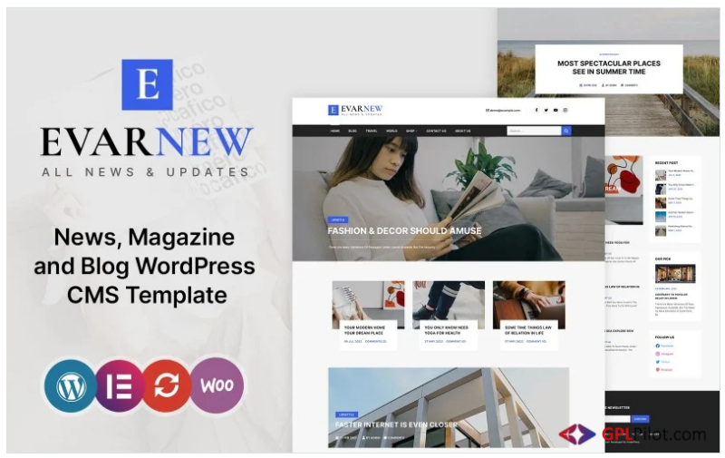 EvarNew - News Magazine WordPress Theme