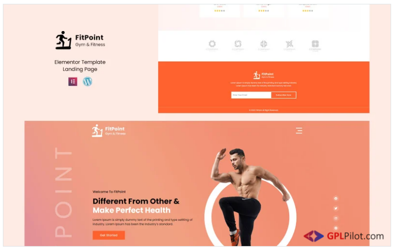 FitPoint - Gym and Fitness Elementor Landing Page Template