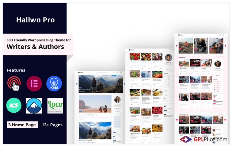 Hallwn Pro | Personal SEO Friendly Wordpress Blog Theme