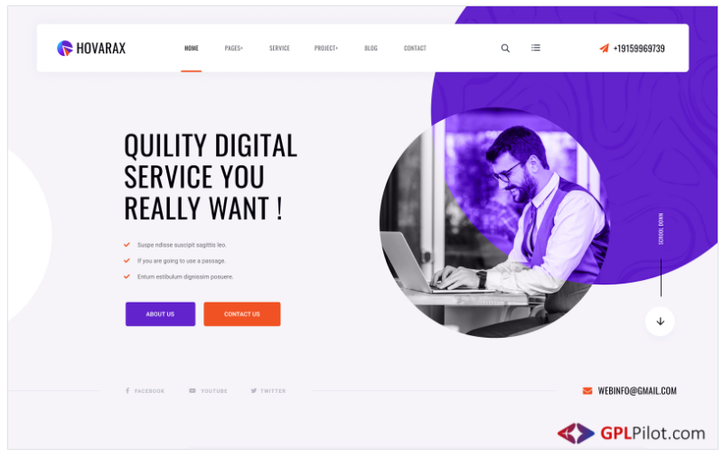 Hovarax – Creative Agency WordPress Theme