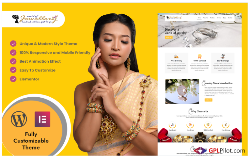 Jewellery - Jewellery Shop Elementor Wordpress Template