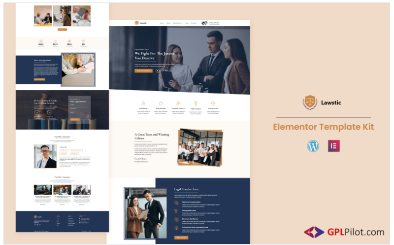 lawstic - Lawyer Services Ready to Use Elementor Kit