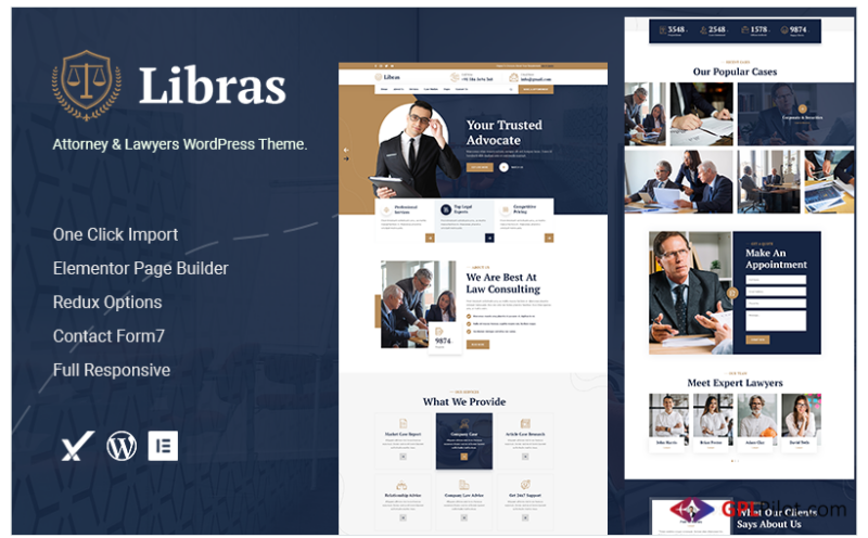 Libras - Attorney & Lawyers WordPress Theme