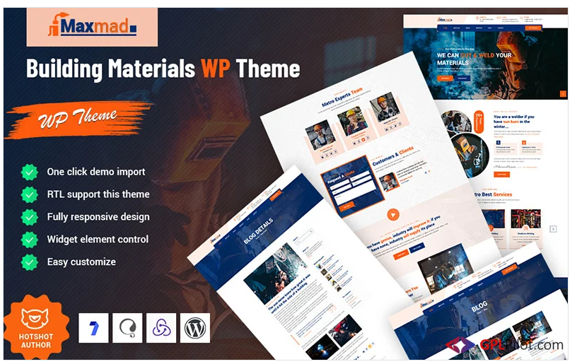 Maxmad - Building Materials Responsive WordPress Theme 1 Maxmad - Building Materials Responsive WordPress Theme