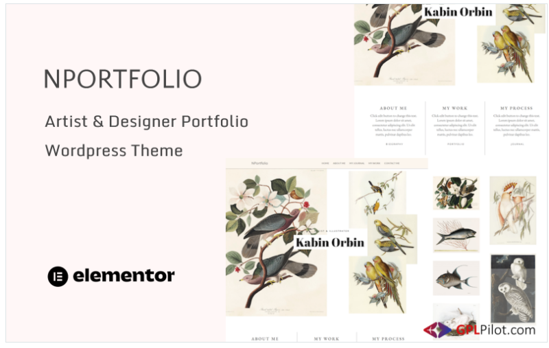 NPortfolio - Artist and Designer Portfolio WordPress Theme