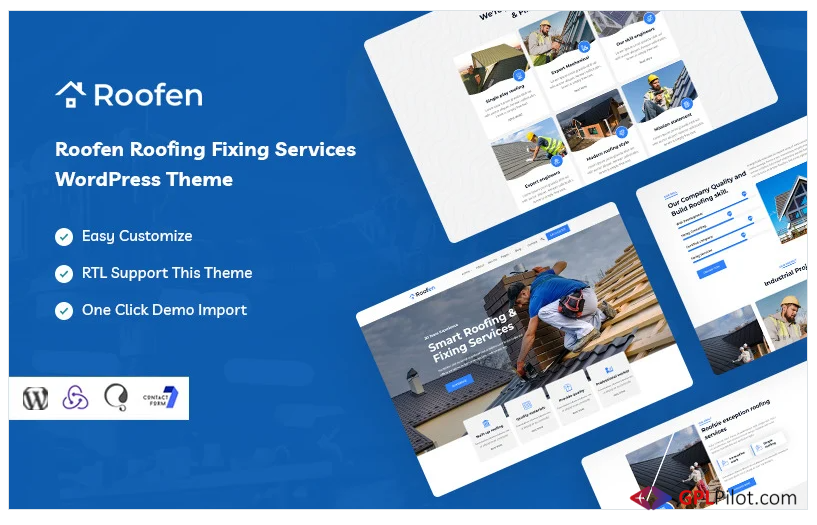 Roofen - Roofing & Fixing Services WordPress Theme 1 Roofen - Roofing & Fixing Services WordPress Theme